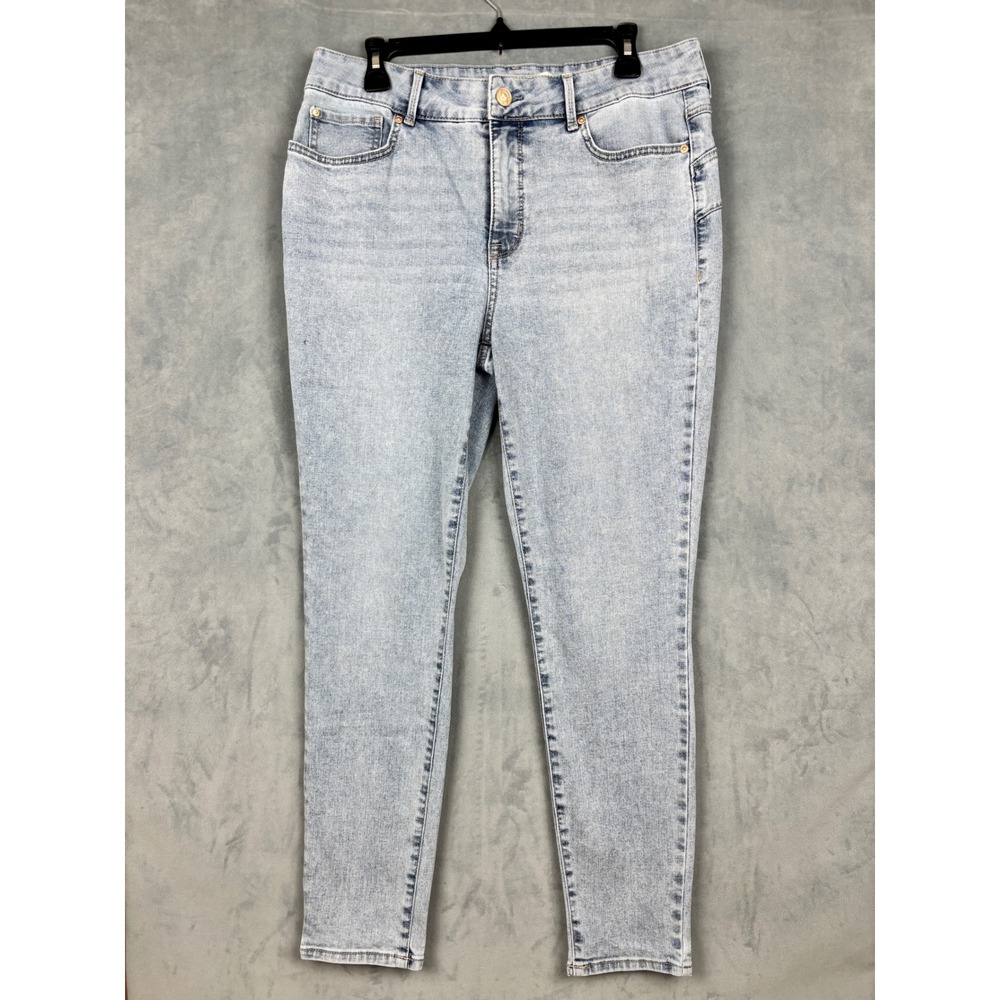 Seven7 Booty Shaper Legging Light Wash Skinny Jeans Size 12 High Rise Stretch